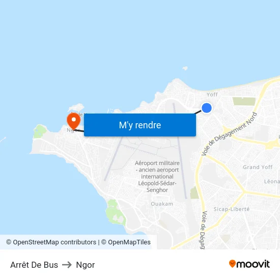 Arrêt De Bus to Ngor map