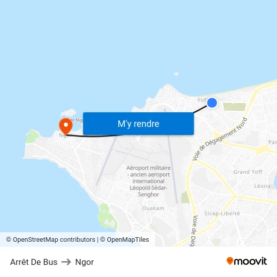 Arrêt De Bus to Ngor map