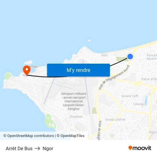 Arrêt De Bus to Ngor map
