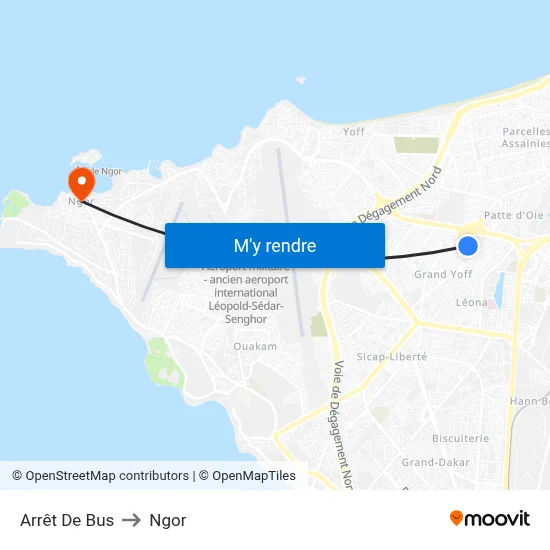 Arrêt De Bus to Ngor map