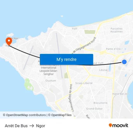 Arrêt De Bus to Ngor map