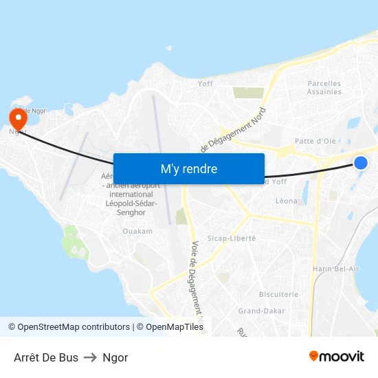 Arrêt De Bus to Ngor map