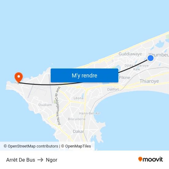 Arrêt De Bus to Ngor map