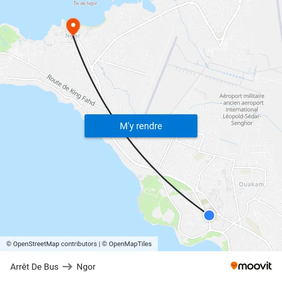 Arrêt De Bus to Ngor map