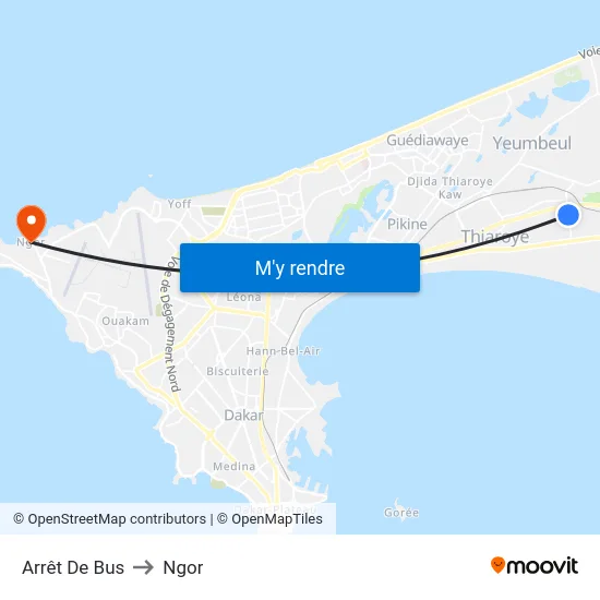 Arrêt De Bus to Ngor map