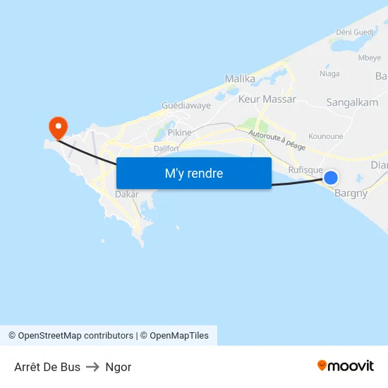 Arrêt De Bus to Ngor map