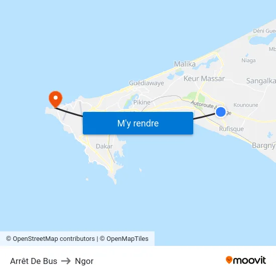 Arrêt De Bus to Ngor map