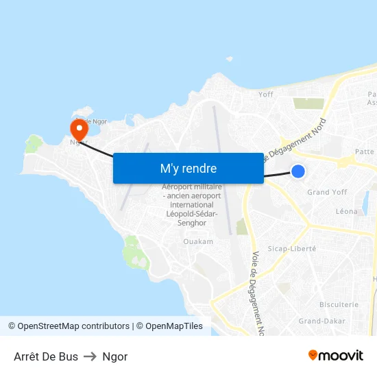 Arrêt De Bus to Ngor map