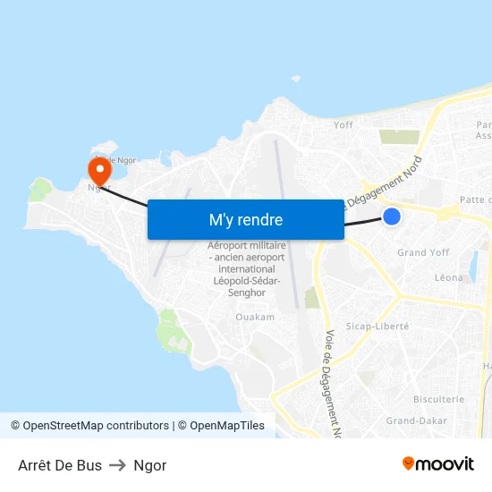 Arrêt De Bus to Ngor map
