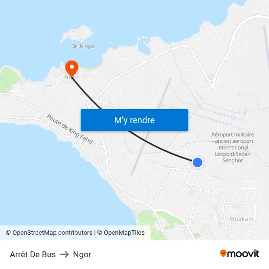 Arrêt De Bus to Ngor map