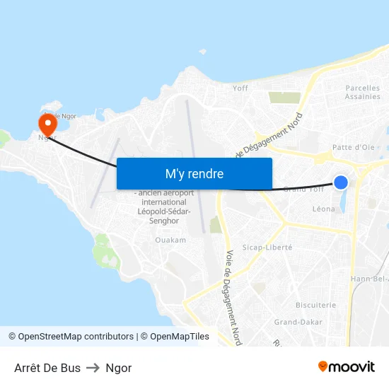 Arrêt De Bus to Ngor map