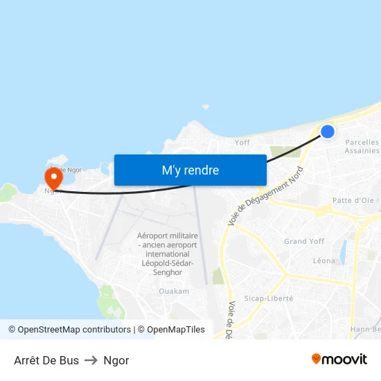 Arrêt De Bus to Ngor map