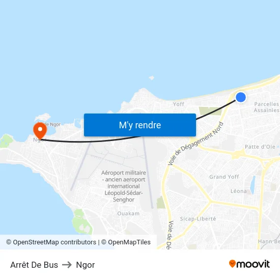 Arrêt De Bus to Ngor map