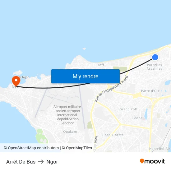 Arrêt De Bus to Ngor map