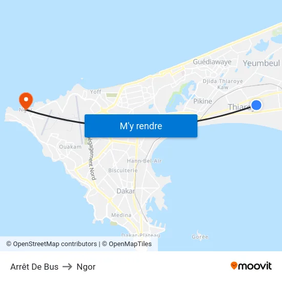 Arrêt De Bus to Ngor map