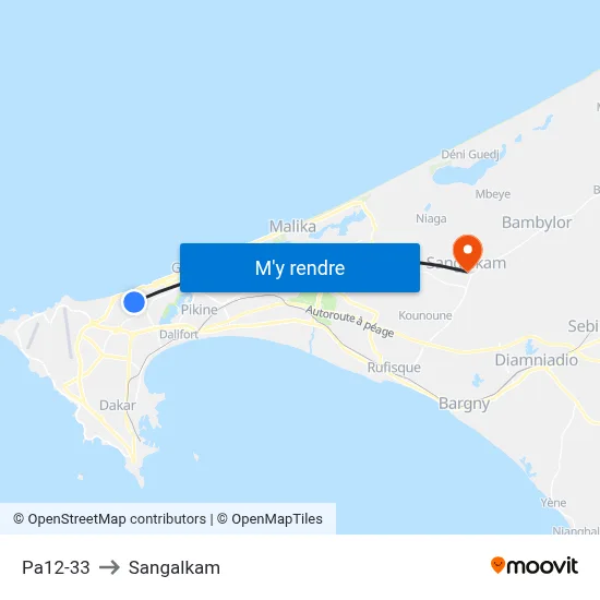 Pa12-33 to Sangalkam map