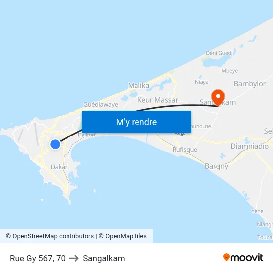 Rue Gy 567, 70 to Sangalkam map