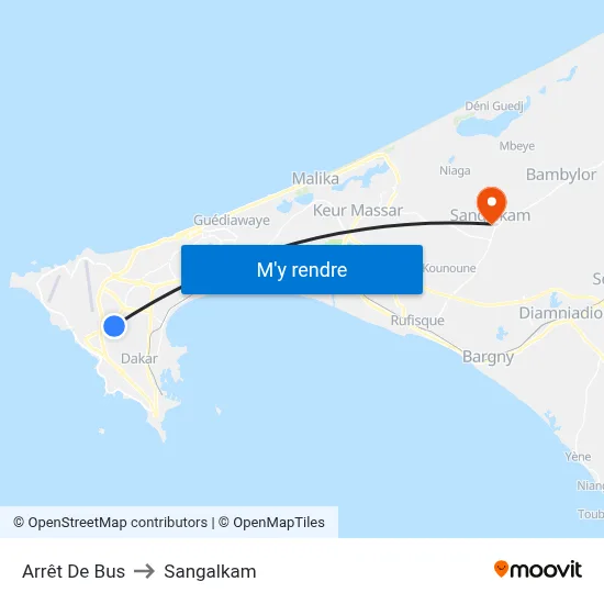 Arrêt De Bus to Sangalkam map