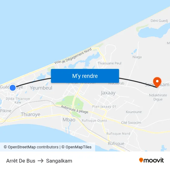 Arrêt De Bus to Sangalkam map