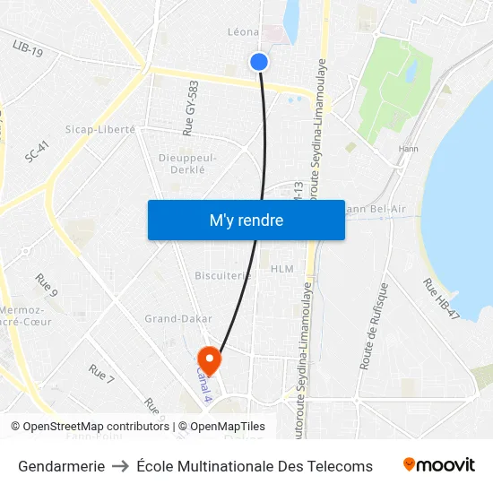 Gendarmerie to École Multinationale Des Telecoms map