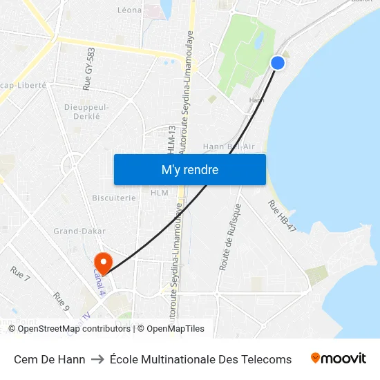 Cem De Hann to École Multinationale Des Telecoms map