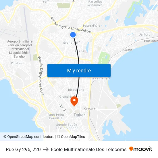 Rue Gy 296, 220 to École Multinationale Des Telecoms map