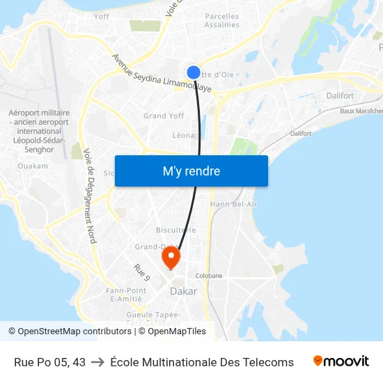 Rue Po 05, 43 to École Multinationale Des Telecoms map