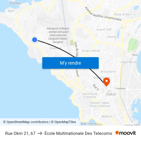 Rue Okm 21, 67 to École Multinationale Des Telecoms map