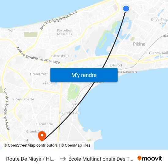 Route De Niaye / Hlm-París to École Multinationale Des Telecoms map