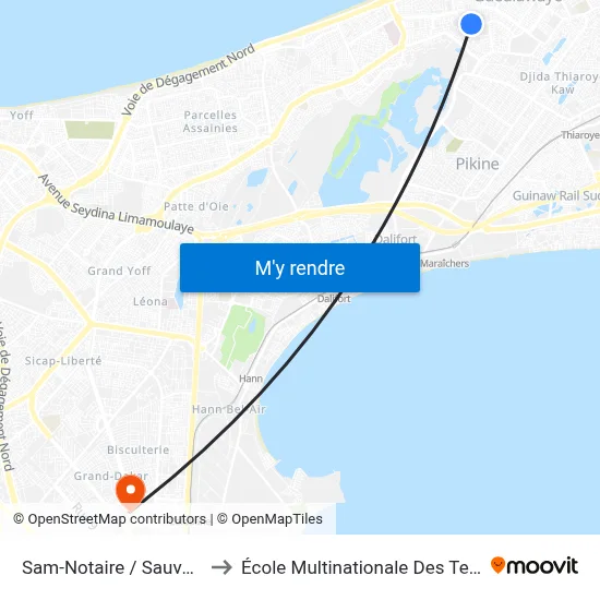 Sam-Notaire / Sauvegarde to École Multinationale Des Telecoms map