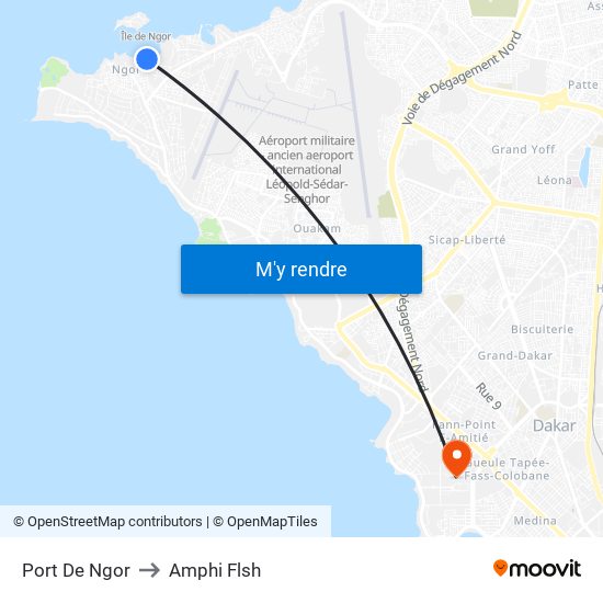 Port De Ngor to Amphi Flsh map