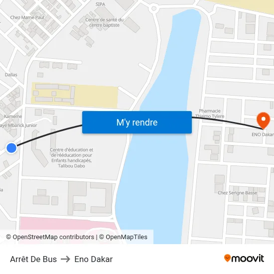 Arrêt De Bus to Eno Dakar map
