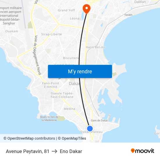 Avenue Peytavin, 81 to Eno Dakar map