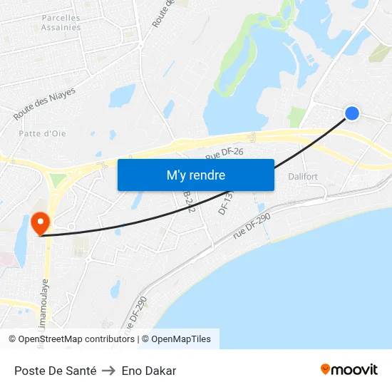 Poste De Santé to Eno Dakar map