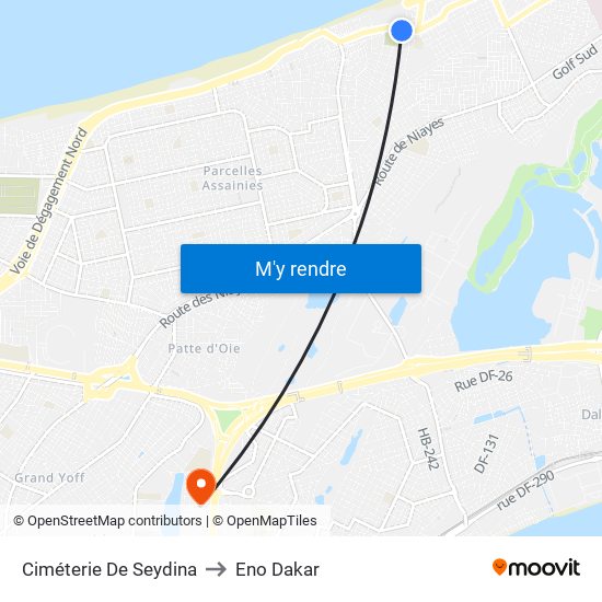 Ciméterie De Seydina to Eno Dakar map