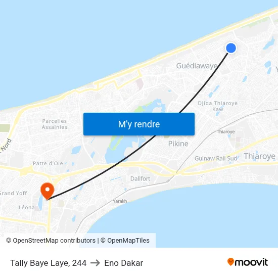 Tally Baye Laye, 244 to Eno Dakar map