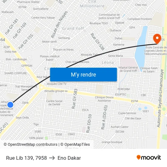 Rue Lib 139, 7958 to Eno Dakar map