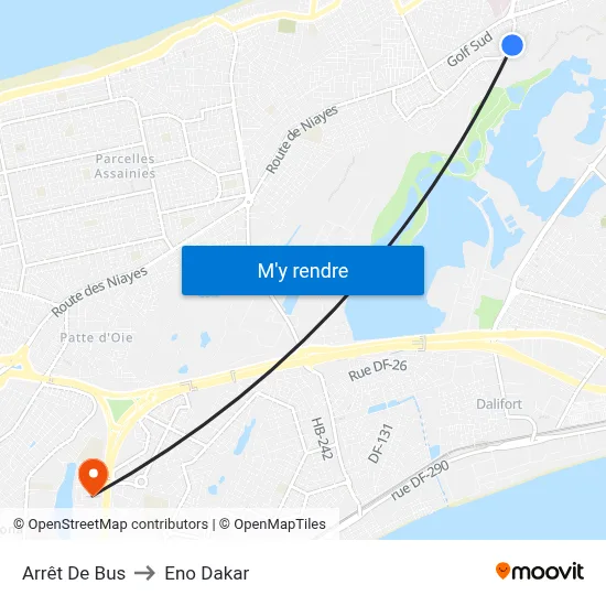 Arrêt De Bus to Eno Dakar map