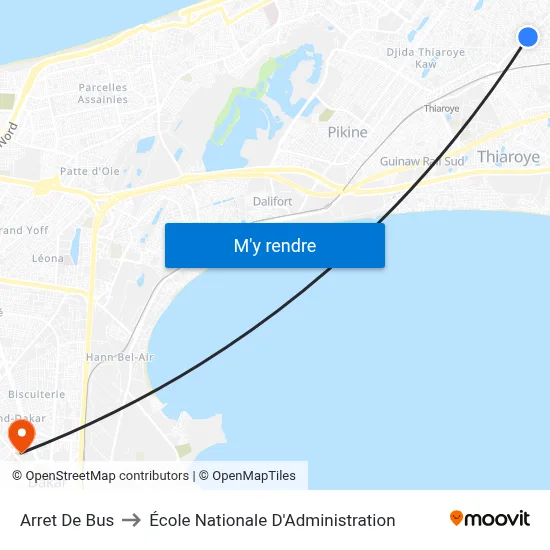 Arret De Bus to École Nationale D'Administration map