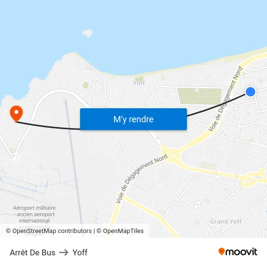 Arrêt De Bus to Yoff map