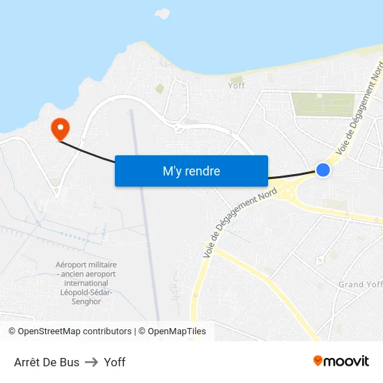 Arrêt De Bus to Yoff map