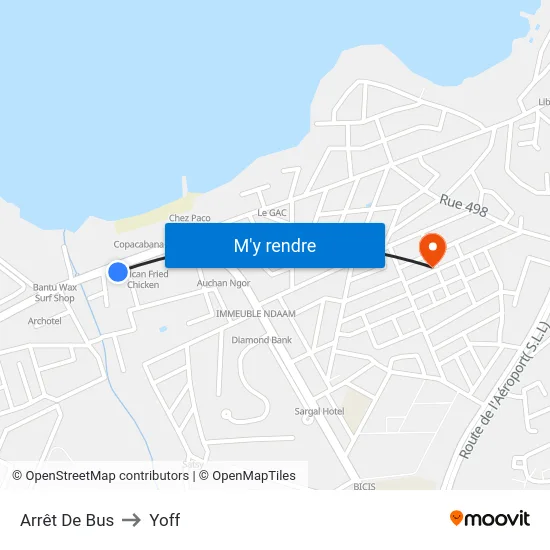 Arrêt De Bus to Yoff map
