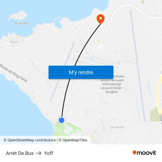 Arrêt De Bus to Yoff map