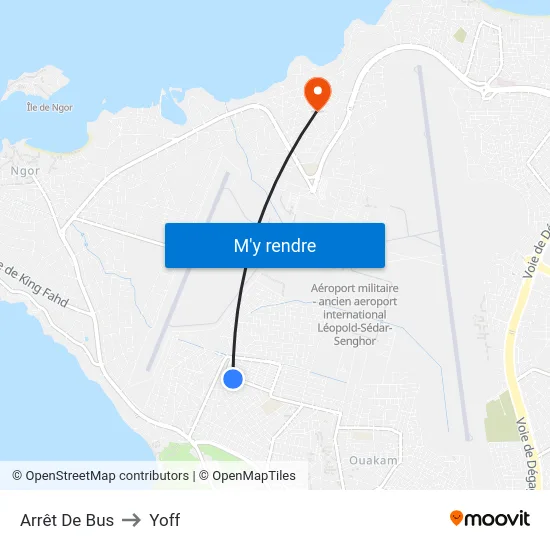 Arrêt De Bus to Yoff map