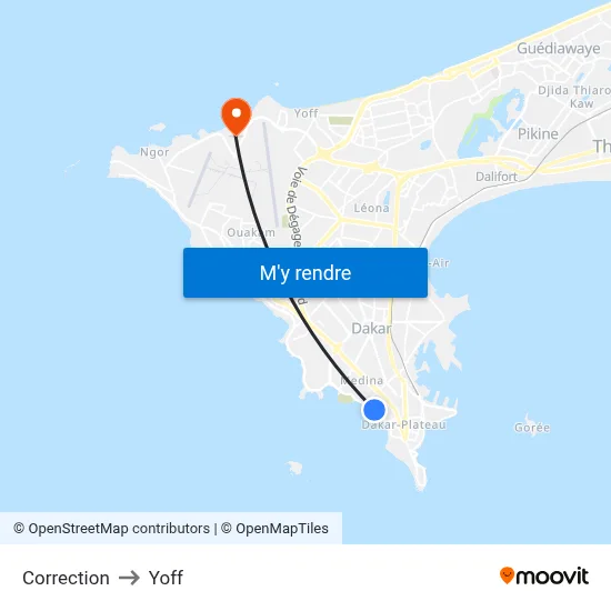 Correction to Yoff map