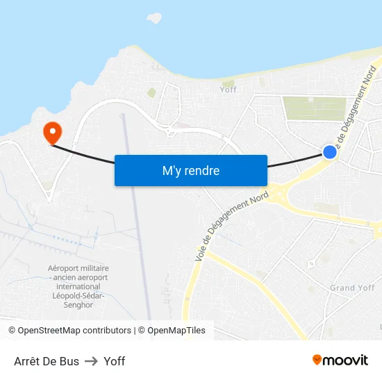 Arrêt De Bus to Yoff map