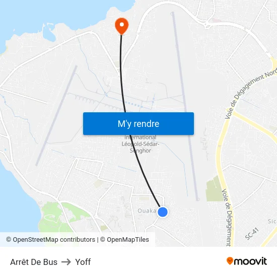 Arrêt De Bus to Yoff map