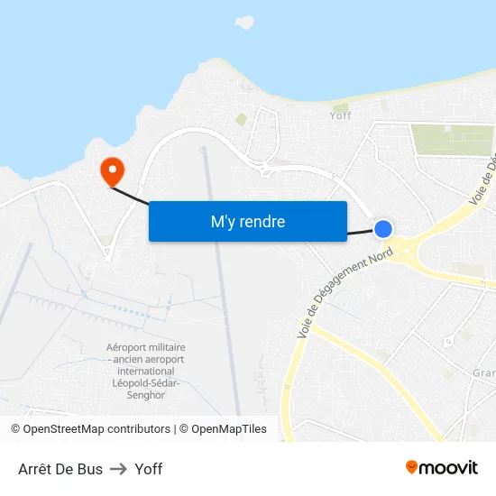 Arrêt De Bus to Yoff map