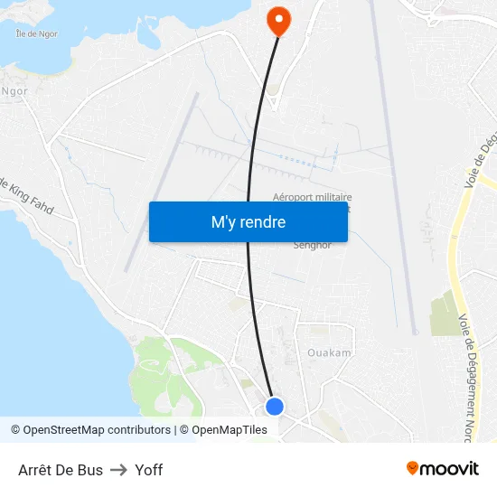 Arrêt De Bus to Yoff map