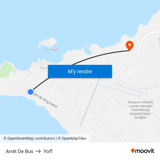 Arrêt De Bus to Yoff map